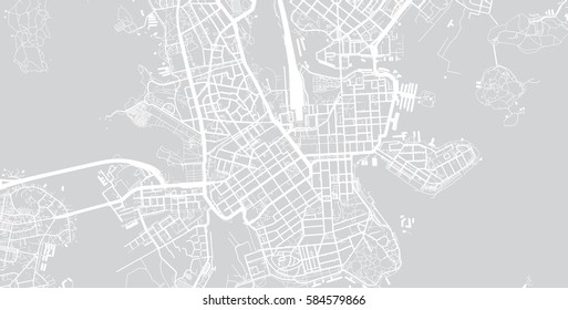 Helsinki, Finland City Map