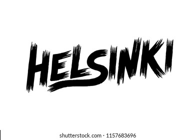 Helsinki typography design vector, for t-shirt, poster and other uses