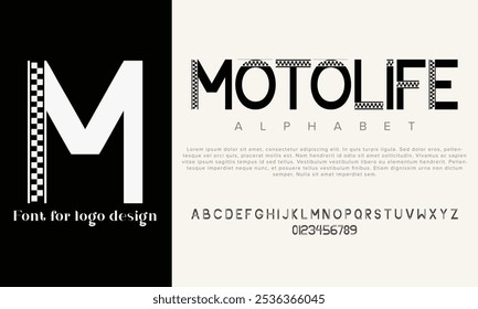 Heltavasha vector alphabet font for logo design