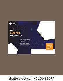 Helth care service poster design 