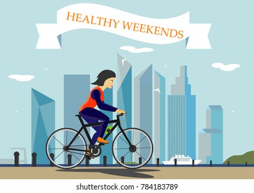 helthy weekends by bike around the city