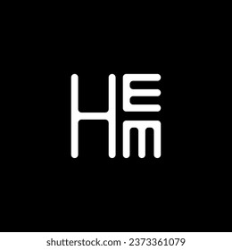 HEM letter logo vector design, HEM simple and modern logo. HEM luxurious alphabet design  