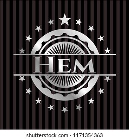 Hem silvery emblem