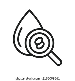 Icono de hematología imagen vectorial. También se puede usar para Fitness físico. Adecuado para aplicaciones móviles, aplicaciones web y medios impresos.