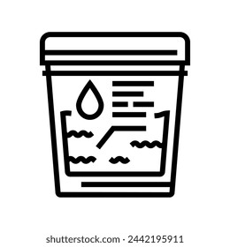 hematuria urology line icon vector. hematuria urology sign. isolated contour symbol black illustration