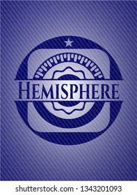 Hemisphere emblem with jean high quality background