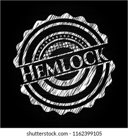 Hemlock on chalkboard