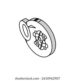hemoglobin for blood isometric icon vector. hemoglobin for blood sign. isolated symbol illustration