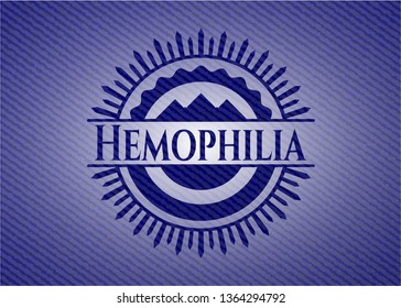 Hemophilia denim background