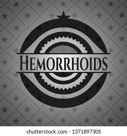 Hemorrhoids dark badge