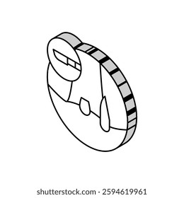 hemorrhoids disease isometric icon vector. hemorrhoids disease sign. isolated symbol illustration