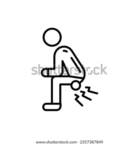 Hemorrhoids icon in vector. Illustration