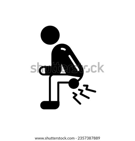 Hemorrhoids icon in vector. Illustration