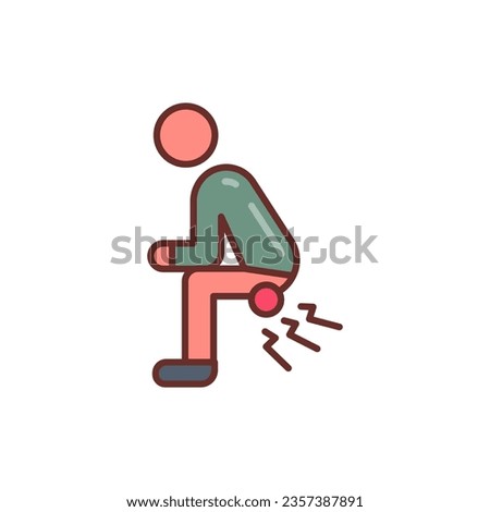 Hemorrhoids icon in vector. Illustration
