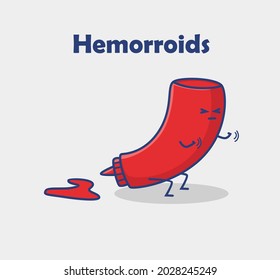 hemorroids ketchup. cartoon object concept Isolated illustration. Flat Style suitable for Sticker Icon Design Premium Logo vector