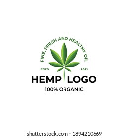 Hemp, Cbd, Cannabis Leaf Logo Vector 