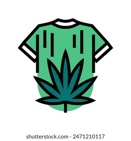 hemp clothing sustainable fashion color icon vector. hemp clothing sustainable fashion sign. isolated symbol illustration