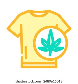 hemp clothing sustainable fashion color icon vector. hemp clothing sustainable fashion sign. isolated symbol illustration