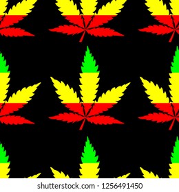 hemp flag rasta on a   background pattern 