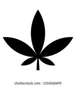 Hemp icon design, weed leaf 