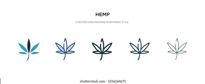 hemp icon in different style vector illustration. two colored and black hemp vector icons designed in filled, outline, line and stroke style can be used for web, mobile, ui