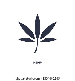 hemp icon. Simple element illustration from nature concept. hemp editable symbol design on white background. Can be use for web and mobile.