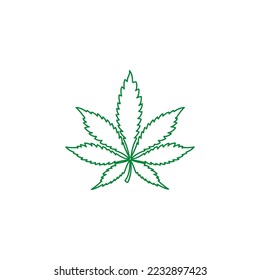 Hanf Symbol Stil Design. Hanf, Vektorgrafik. einzeln auf weißem Hintergrund.