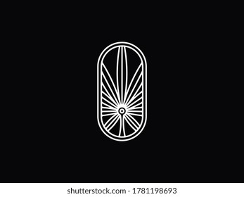 Hemp leaf badge vector illustration for any use