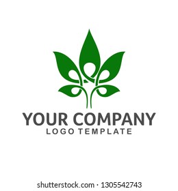 Hemp Leaf green Logo