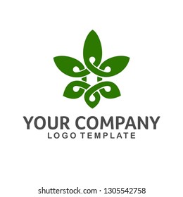 Hemp Leaf green Logo