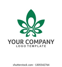 Hemp Leaf green Logo