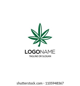 Hemp leaf logo design for Medical Cannabis clinic