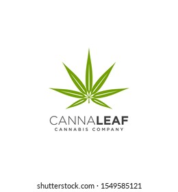Hemp leaf logo design related to cannabis product or cannabis growing company