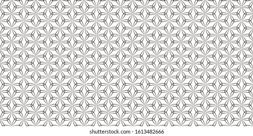 Hemp leaf pattern japanese pattern background