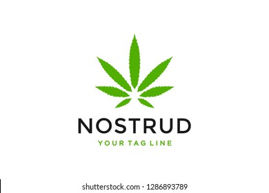 Hemp logo  design concept. Universal hemp design.