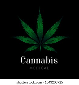 Hemp logo design concept. Universal hemp design. Vector illustration