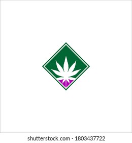 hemp logo design vector sign