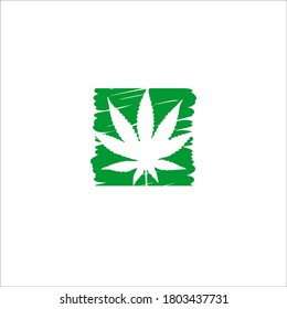 hemp logo design vector sign