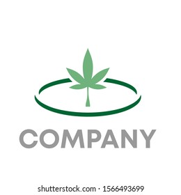 hemp logo vector design template sign