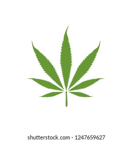 Hemp / Marijuana Leaf Icon Vector