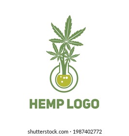 Hemp marijuana leaf logo design illustration vector eps format , suitable for your design needs, logo, illustration, animation, etc.