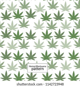 Hemp, Marijuana.Seamless  pattern  background.wall paper,