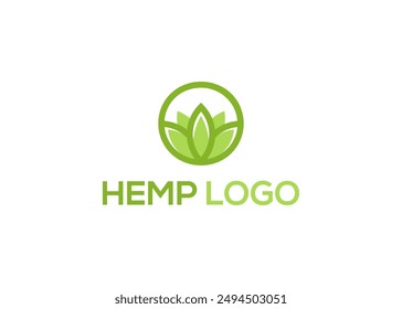 Plantilla de diseño de logotipo de aceites de cáñamo