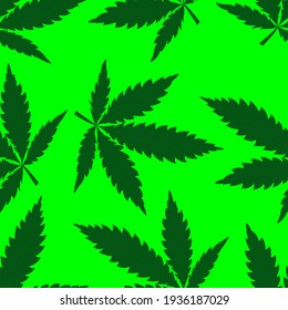 Hanf, nahtloses Muster, Vektorgrafik