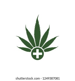 Hemp/Marijuana Leaf icon vector