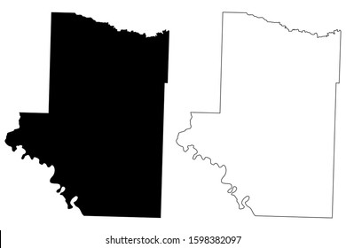 Hempstead County, Arkansas (U.S. county, United States of America,USA, U.S., US) map vector illustration, scribble sketch Hempstead map