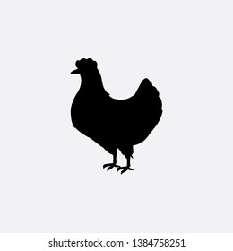 hen bird icon sign signifier vector