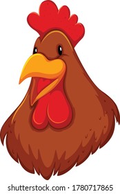 Hen Cartoon vectorial art e ilustración