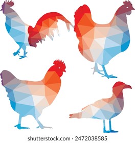 Hen Chick Chicken Animal Silhouette Illustration 