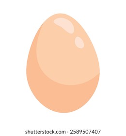 hen egg icon, symbol of Easter, vector illustration, raw, fresh chicken eggs isolated on white background.
